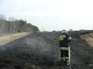 Zamość ul. Fiołkowa 10.04.2012 - pożar nasypu kolejowego.